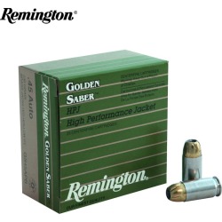 Remington Golden Saber Ammunition 45 ACP BJHP 230gr (Box/25)