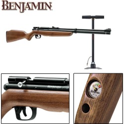 Benjamin Discovery (.22 cal) PCP Air Rifle Combo w/Pump- Wood