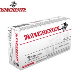 Winchester USA Target 9mm Luger 115 gr. FMJ (Box/50)