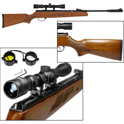 Hatsan 95 (.22 cal) Air Rifle Combo- Walnut