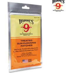 Hoppe's Treated Gun Cleaning Patches(.22-.270 cal) (120PK)