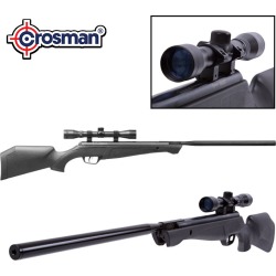 Crosman Crusher NP (.22 cal) Air Rifle Combo- Blk Syn- Refurb