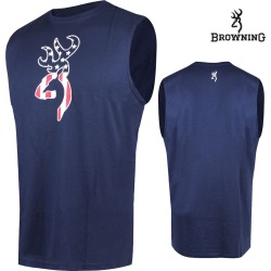Browning Clark MS Muscle Tee (3X)- Navy