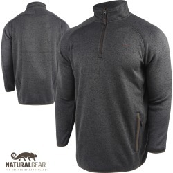 Natural Gear Cache 1/4 Zip Sweater Pullover (S)- Black