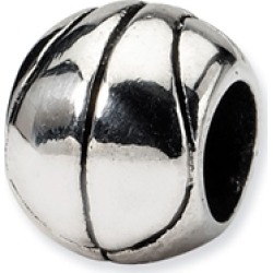 Reflections� Sterling Silver Basketball Bead / Charm