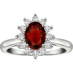 Tommaso Design� Genuine Garnet Ring