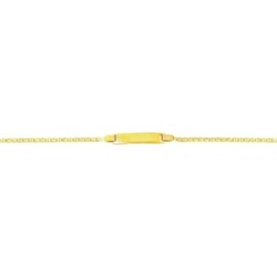 14 kt Yellow Gold Shiny Mariner Link ID Bracelet