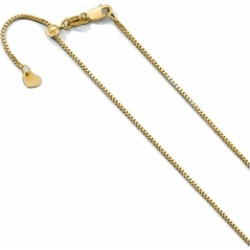 Finejewelers 10k Yellow Gold Adjustable Box Chain Necklace