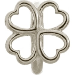 Endless Jewelry Four Leaf Clover Silver Rhodium Silver Finish