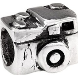 SilveRado� Sterling Silver Camera Bead / Charm