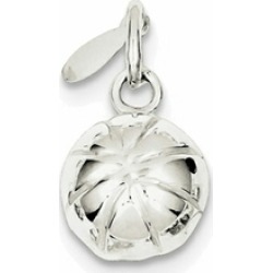 Sterling Silver 3D Basketball Charm