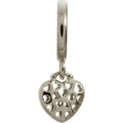 Endless Jewelry Hearts In Hearts Silver Rhodium Silver Finish