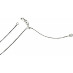 Finejewelers 14k White Gold Adjustable Box Chain Necklace