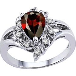 Tommaso Design� Genuine Garnet Ring