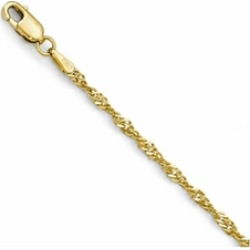 Finejewelers 14k Singapore 8 Inch Bracelet