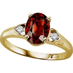 Tommaso Design� Genuine Garnet Ring