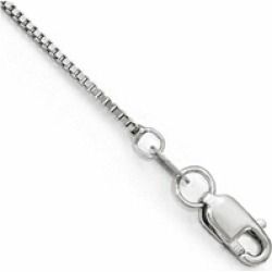 Finejewelers 10k White Gold Box Chain Necklace