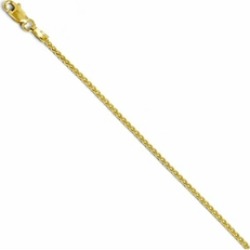Finejewelers 14k 1.5mm Wheat Anklet