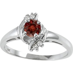 Tommaso Design� Genuine Garnet Ring