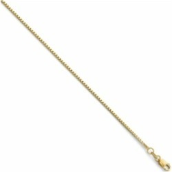 Finejewelers 14k Box Chain Necklace W/lobster Chain Necklace