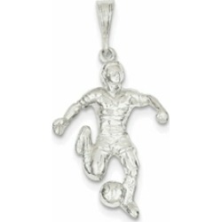 Sterling Silver Soccer Player Charm