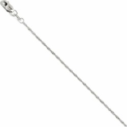 Finejewelers 14k White Gold Singapore 9 Inch Bracelet