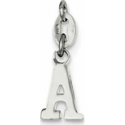 Sterling Silver Initial A Pendant Necklace - Chain Included