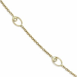 Finejewelers 14k Polished Anklet W/1in Ext