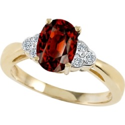 Tommaso Design� Genuine Garnet Ring