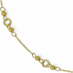 Finejewelers 14k Polished And Laser Textured Anklet