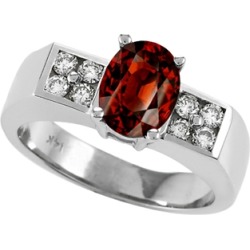 Tommaso Design� Genuine Garnet Ring