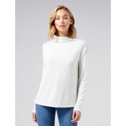 Leya Grown On Neck Cut and Sew Top - Soft Grey - l