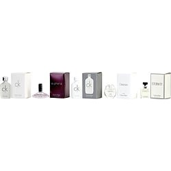 CALVIN KLEIN VARIETY by Calvin Klein SET-5 PIECE WOMENS MINI VARIETY WITH ETERNITY EDP .17 OZ & CK ONE EDT .33 OZ & EUPHORIA EDP .13 OZ & OBSESSED EDP .17 OZ & CK ALL EDT .33 OZ AND ALL ARE MINIS for WOMEN
