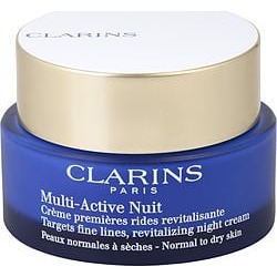 Clarins by Clarins Multi-Active Night Targets Fine Lines Revitalizing Night Cream ( Normal to Dry Skin ) -/1.6OZ for WOMEN