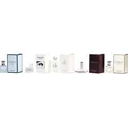 CALVIN KLEIN VARIETY by Calvin Klein SET-5 PIECE WOMENS MINI VARIETY WITH ETERNITY EAU DE PARFUM .17 OZ & CK ONE EDT .33 OZ & EUPHORIA EAU DE PARFUM .13 OZ & ETERNITY AIR EAU DE PARFUM .17 OZ & CALVIN KLEIN WOMEN EAU DE PARFUM .17 OZ AND ALL ARE MINIS for WOMEN