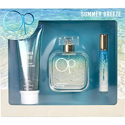 OP SUMMER BREEZE by Ocean Pacific SET-EAU DE PARFUM SPRAY 3.4 OZ & BODY LOTION 4 OZ & EAU DE PARFUM SPRAY .34 OZ MINI for WOMEN