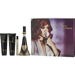 RIHANNA REB'L FLEUR by Rihanna SET-EAU DE PARFUM SPRAY 3.4 OZ & BODY LOTION 3 OZ & SHOWER GEL 3 OZ & EAU DE PARFUM SPRAY .34 OZ for WOMEN
