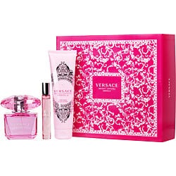 VERSACE BRIGHT CRYSTAL ABSOLU by Gianni Versace SET-EAU DE PARFUM SPRAY 3 OZ & BODY LOTION 5 OZ & EAU DE PARFUM SPRAY .33 OZ MINI for WOMEN