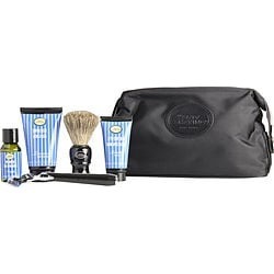 The Art Of Shaving by The Art Of Shaving THE 4 ELEMENTS OF THE PERFECT SHAVE ( Lavender ): Shaving Brush+ Pre-Shave Oil 1oz+ Shaving Cream 1.5oz+ A/S Balm 1oz+ Jet Black Morris Park Razor+ Travel Bag for MEN