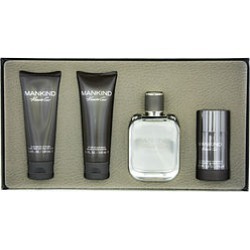 KENNETH COLE MANKIND by Kenneth Cole SET-EDT SPRAY 3.4 OZ & AFTERSHAVE BALM 3.4 OZ & & HAIR AND BODY WASH 3.4 OZ & DEODORANT STICK ALCOHOL FREE 2.6 OZ for MEN