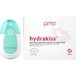 PMD by PMD Kiss System Kit: Kiss Vacuum - Teal + Kissfoliator & Kisser Tips + 2 x Hydrakiss Lip Sheet Mask & Lip Serum .17ml -5pcs for UNISEX