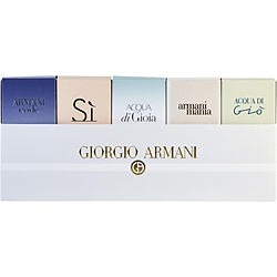 GIORGIO ARMANI VARIETY by Giorgio Armani SET-5 PIECE WOMENS VARIETY WITH ARMANI CODE & ACQUA DI GIO & ARMANI SI & ACQUA DI GIOIA & ARMANI MANIA AND ALL ARE MINIS for WOMEN