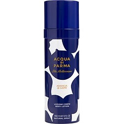 ACQUA DI PARMA BLUE MEDITERRANEO by Acqua Di Parma ARANCIA DI CAPRI BODY LOTION SPRAY 5 OZ for MEN
