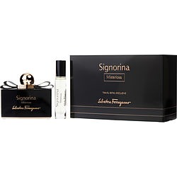 SIGNORINA MISTERIOSA by Salvatore Ferragamo SET-EAU DE PARFUM SPRAY 3.4 OZ & EAU DE PARFUM SPRAY .34 OZ MINI for WOMEN