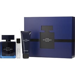 NARCISO RODRIGUEZ BLEU NOIR by Narciso Rodriguez SET-EAU DE PARFUM SPRAY 3.3 OZ & ALL OVER SHOWER GEL 2.5 OZ & EAU DE PARFUM SPRAY .33 OZ MINI for MEN