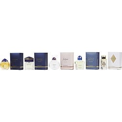 BOUCHERON VARIETY by Boucheron SET-5 PIECE UNISEX MINI VARIETY WITH BOUCHERON POUR FEMME EAU DE PARFUM & BOUCHERON POUR HOMME EDT & JAIPUR BRACELET EAU DE PARFUM & JAIPUR HOMME EDT & BOUCHERON PLACE VENDOME EAU DE PARFUM AND ALL ARE .15 OZ MINI for UNISEX
