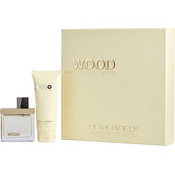 SHE WOOD GOLDEN LIGHT WOOD by Dsquared2 EAU DE PARFUM SPRAY 1.7 OZ & BODY LOTION 3.4 OZ for WOMEN