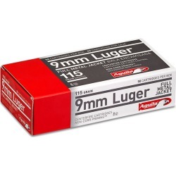 Aguila Centerfire Pistol Ammo, 9mm Luger, 115-gr, FMJ