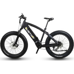 QuietKat 750-ICB Electric Fat-Tire Mountain Bike, Black