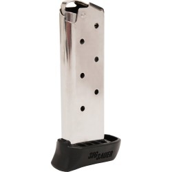 SIG Sauer P238 .380 ACP Replacement Magazine with Extended Base Pad, 7-Round